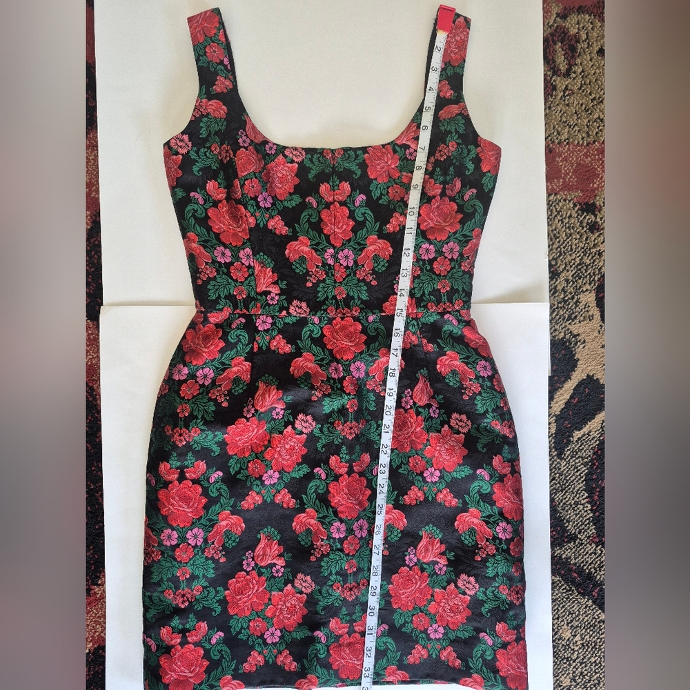 Dolce & Gabbana Dress Silk Blend Black Floral Mini ITALY Size 42 (M) - Picture 11 of 11